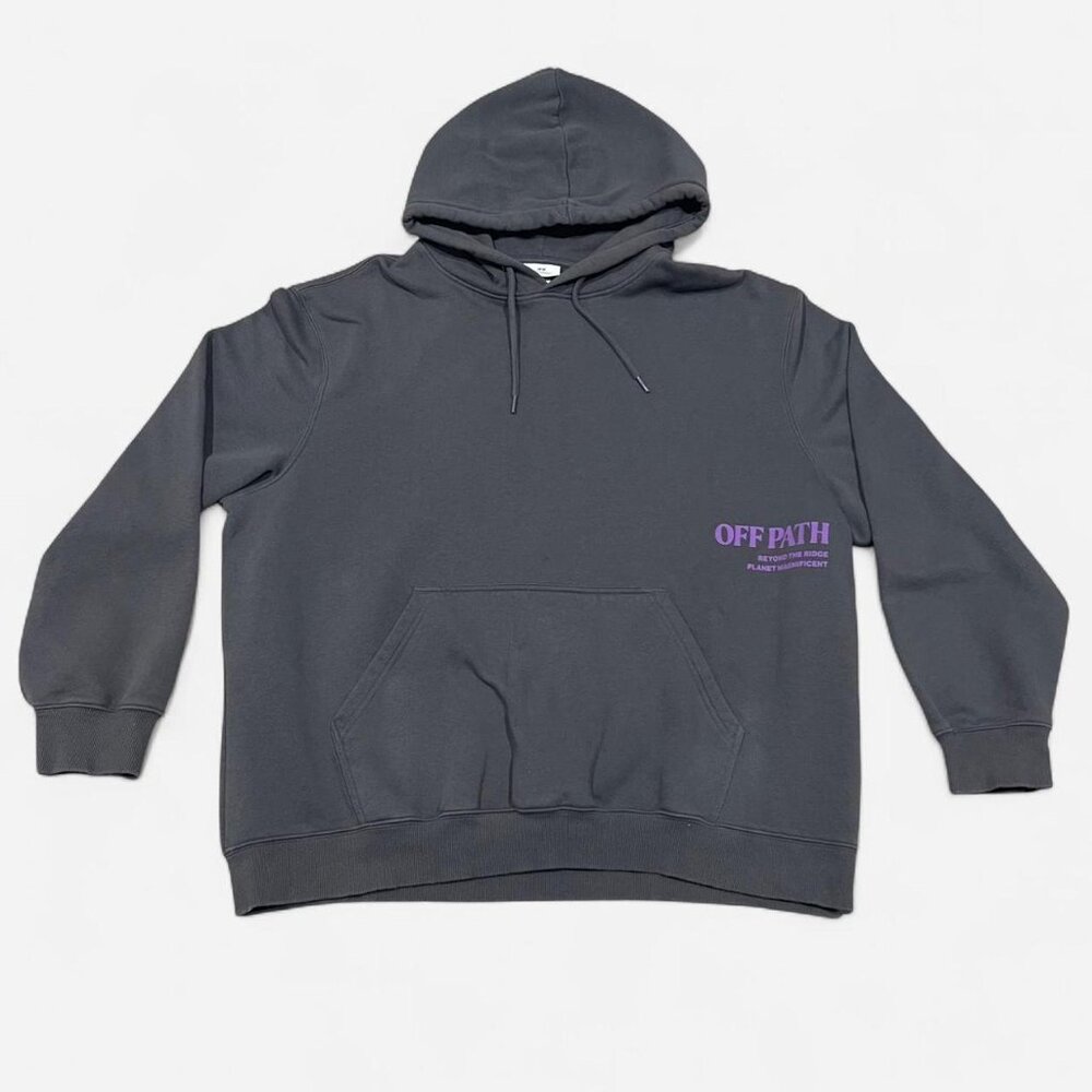 H&M Men's Grey Graphic Hoodie, Size XXL